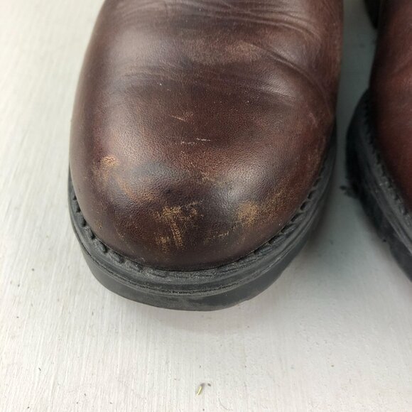 Eddie Bauer VTG Women's Size 8.5B Dark Brown Leather Knee High Tall Riding Boots - Picture 6 of 16